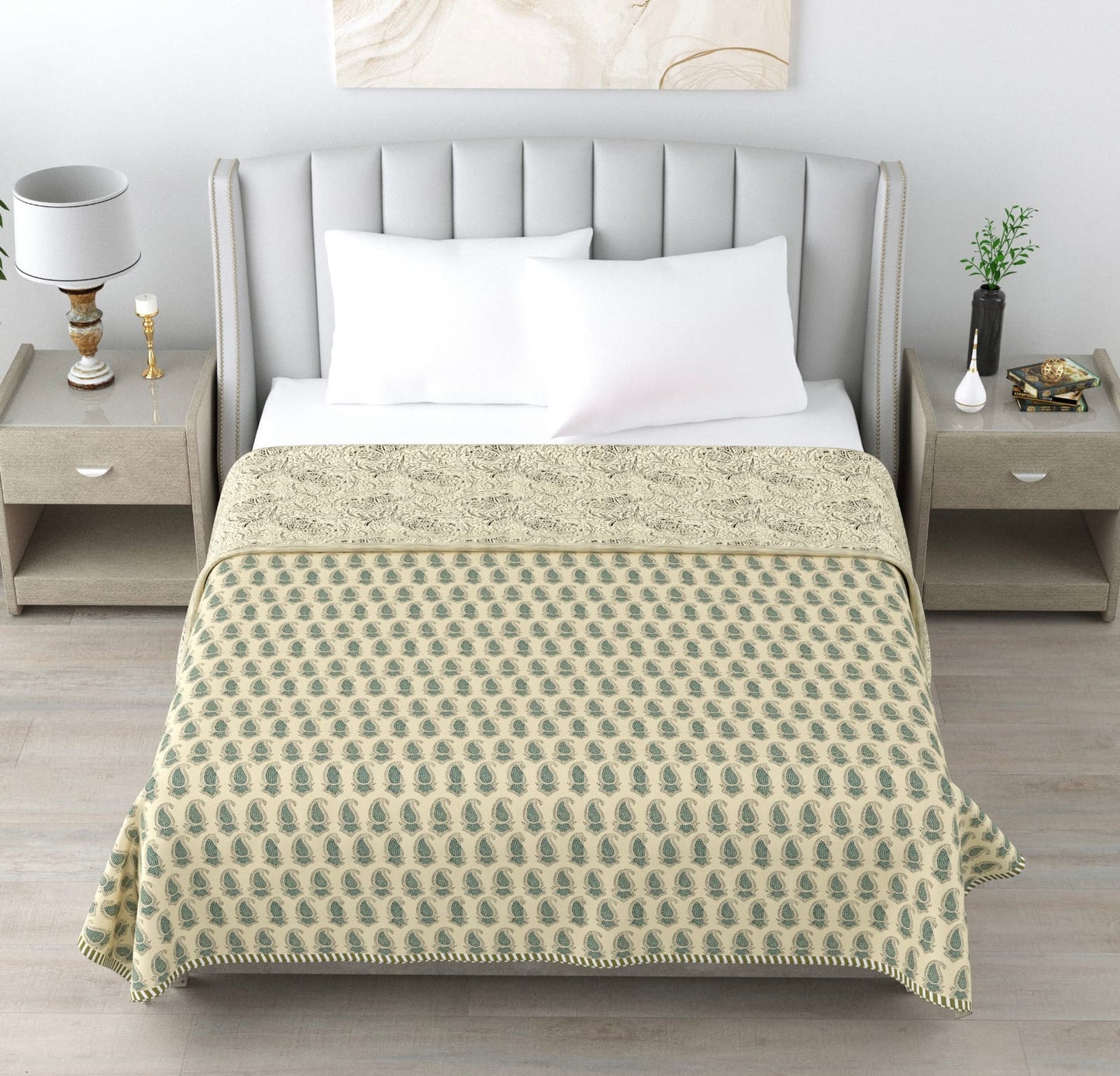 Olive Echo Reversible Dohar