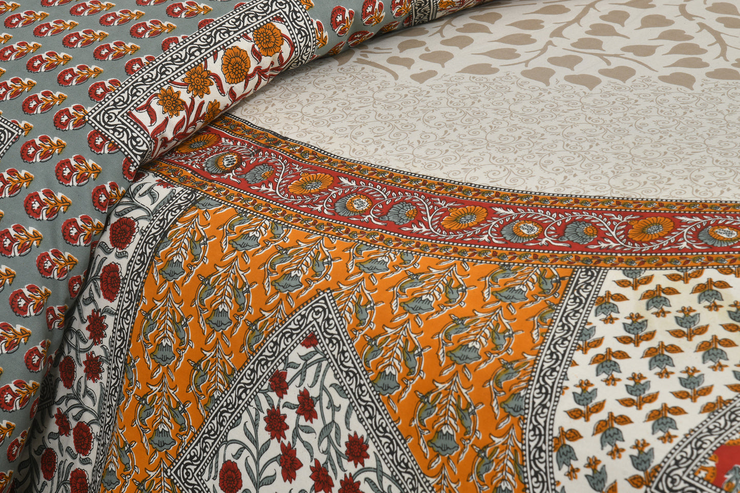 Aangan Patchwork Tree Bedsheet