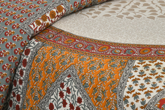 Aangan Patchwork Tree Bedsheet