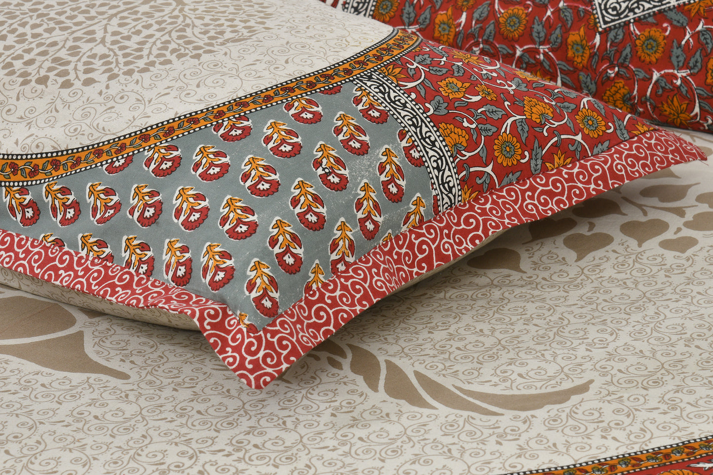 Aangan Patchwork Tree Bedsheet