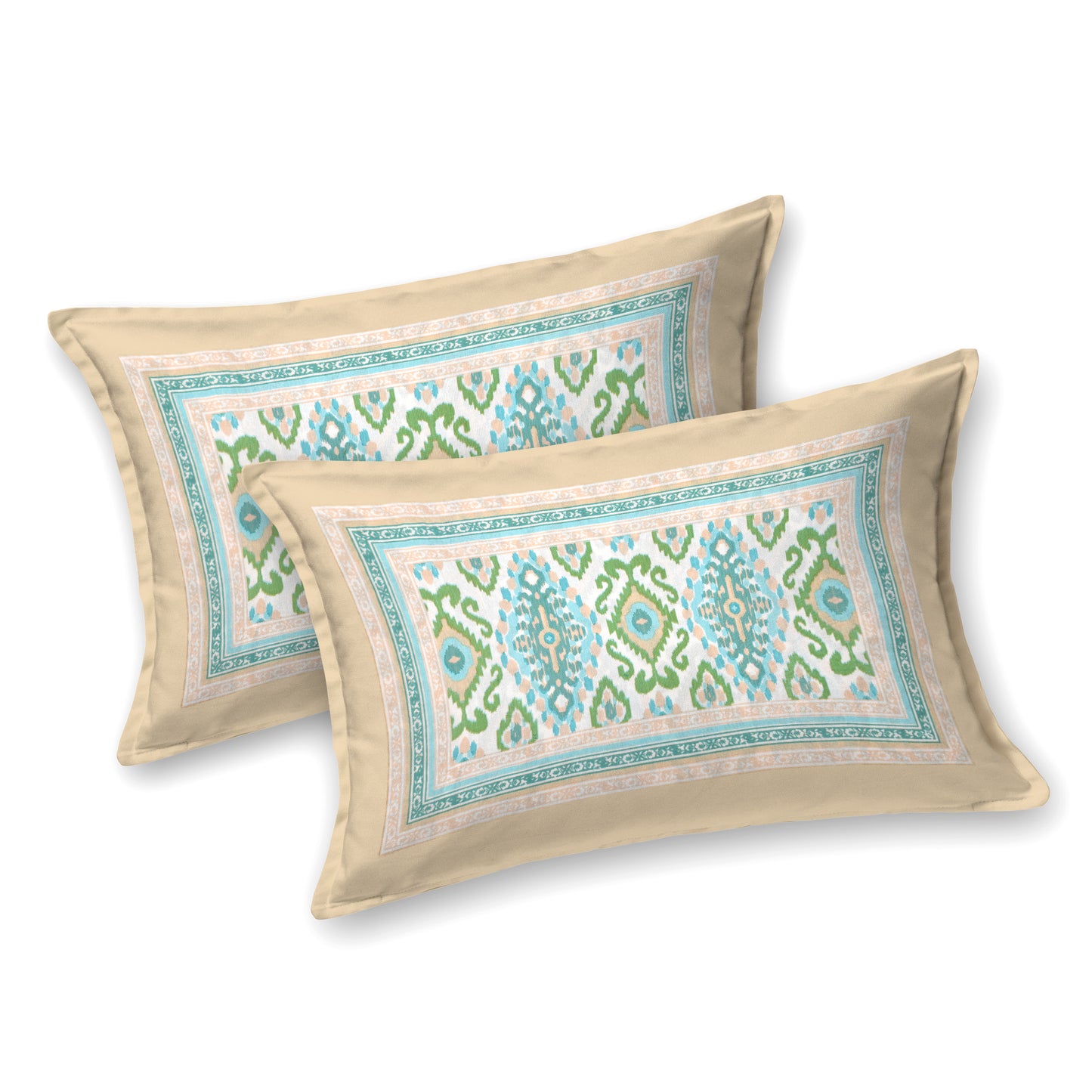 Deccan Ikat—Aqua Lime