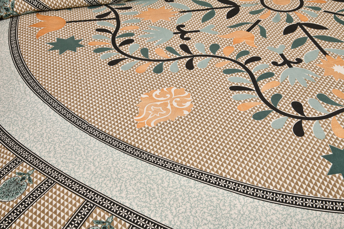 Sand & Sage Mandala Bedsheet